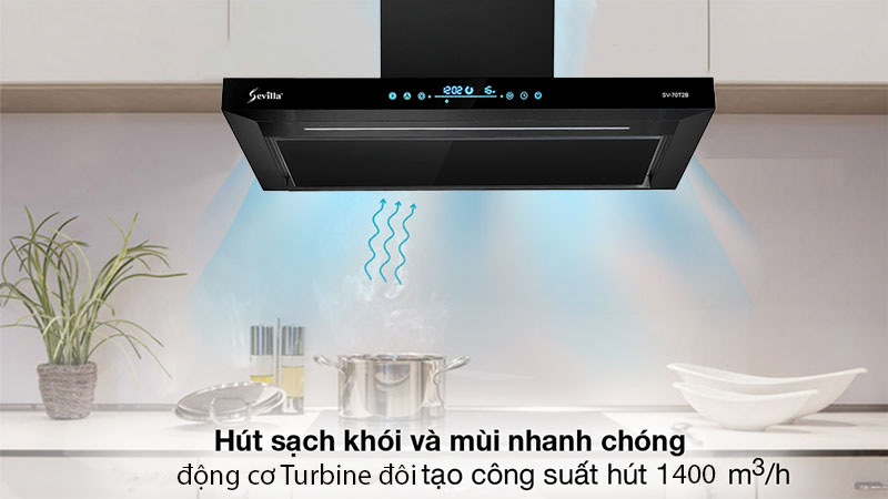 Công suất hút của Máy hút khói khử mùi Sevilla SV-70T2B