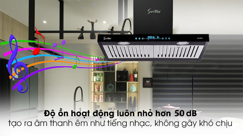 Độ ồn của Máy hút khói khử mùi Sevilla SV-70T3