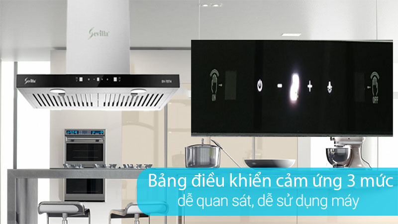 Máy hút khói khử mùi Sevilla SV-70T4 - Hàng chính hãng
