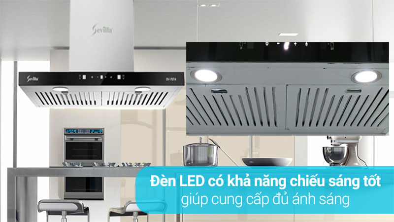 Máy hút khói khử mùi Sevilla SV-70T4 - Hàng chính hãng