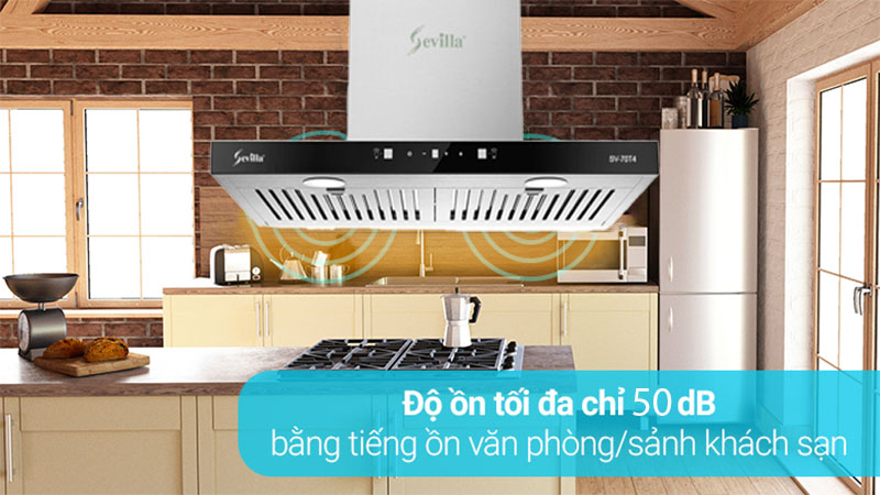 Máy hút khói khử mùi Sevilla SV-70T4 - Hàng chính hãng