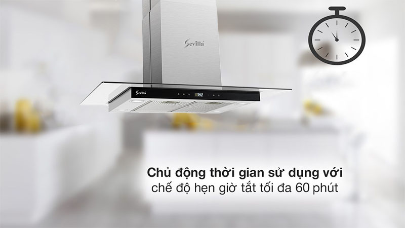 Máy hút khói khử mùi Sevilla SV-DL33K - Hàng chính hãng