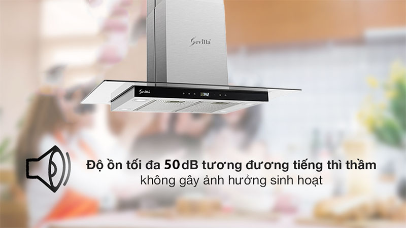 Máy hút khói khử mùi Sevilla SV-DL33K - Hàng chính hãng