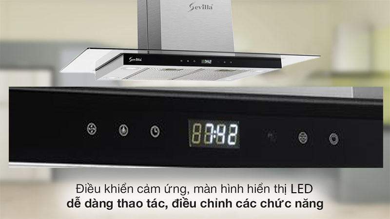 Máy hút khói khử mùi Sevilla SV-DL33K - Hàng chính hãng