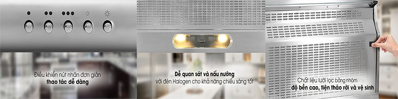 Máy hút khói khử mùi Torino FS303GE2XK23PU3V2LIX/F/90 - Hàng chính hãng