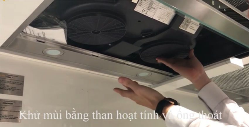 Máy hút khói khử mùi âm tủ Malloca K1506-TC - Hàng chính hãng