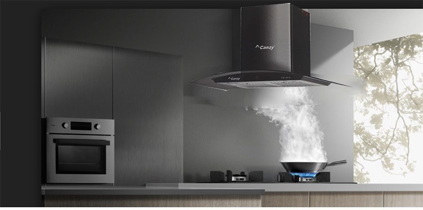 Máy hút khói khử mùi áp tường Canzy CZ 1870 - Hàng chính hãng