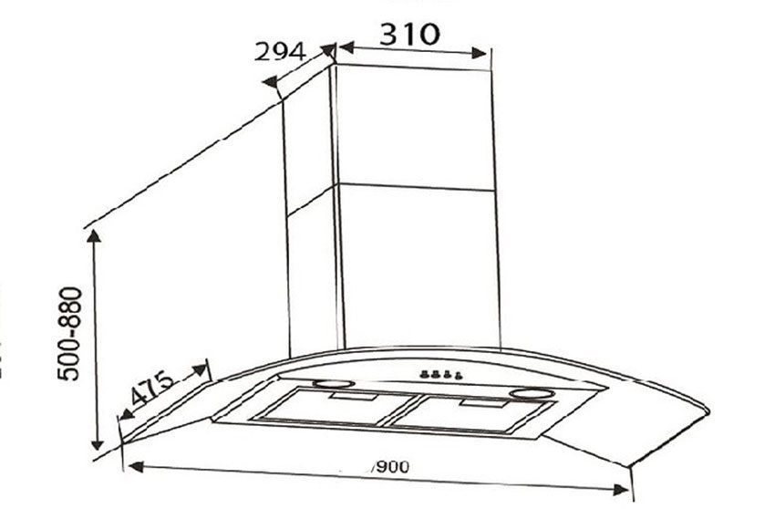 Máy hút khói khử mùi áp tường Canzy CZ A39 - Hàng chính hãng