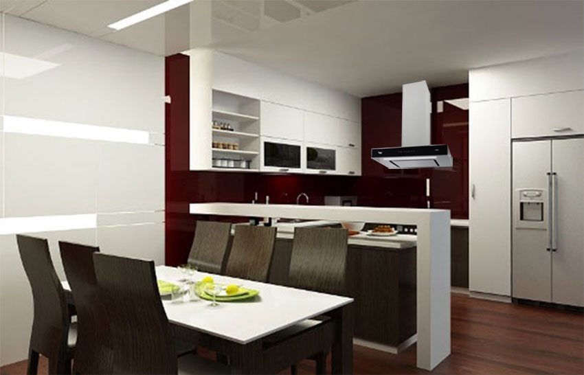 Máy hút khói khử mùi áp tường Canzy CZ B53C - Hàng chính hãng