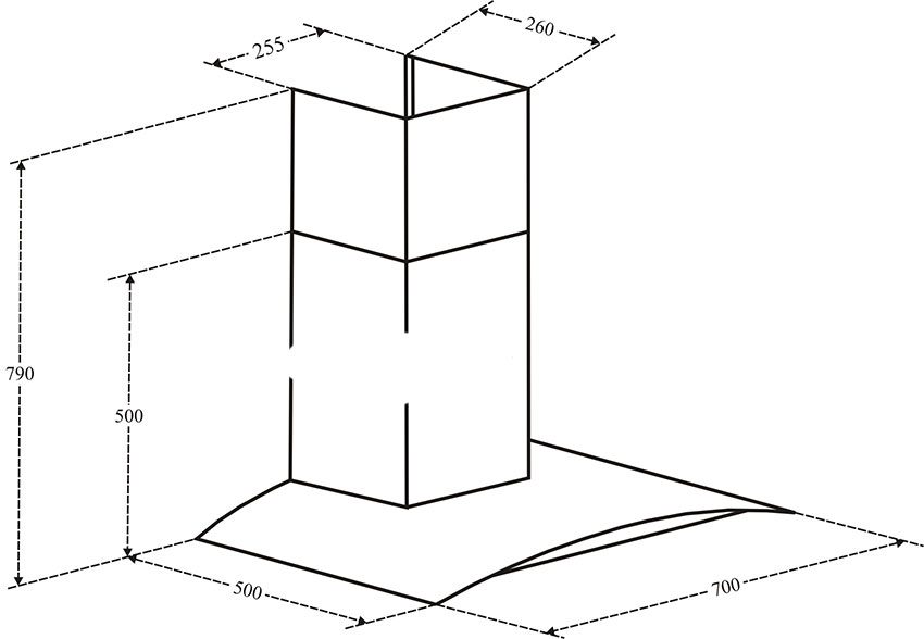 Máy hút khói khử mùi áp tường Canzy CZ GRAND 70 - Hàng chính hãng