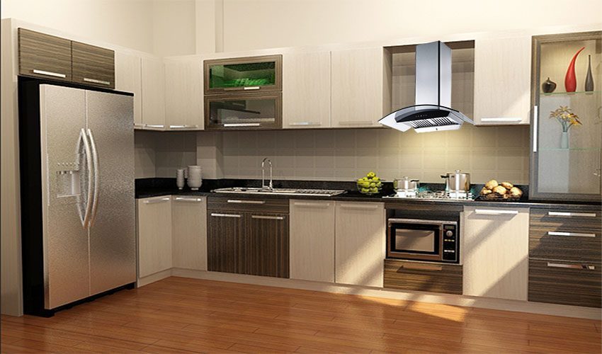 Thiết kế gắn áp tường của Máy hút khói khử mùi kính cong Binova BI-58-GT-09