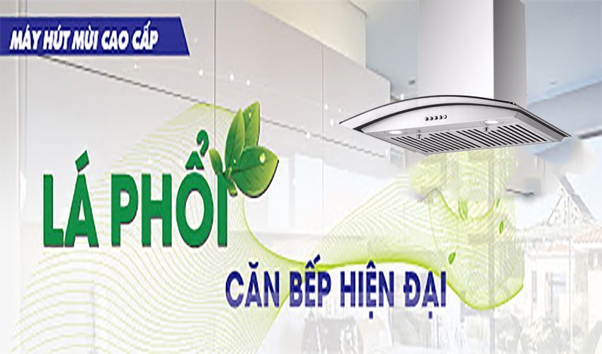 Máy hút mùi kính cong Binova BI-707-Inverter-07 - Hàng chính hãng