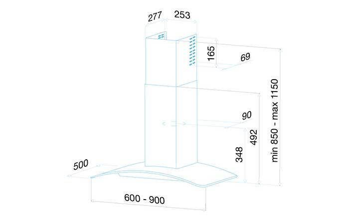 Máy hút khói khử mùi Malloca DELTA-K890V