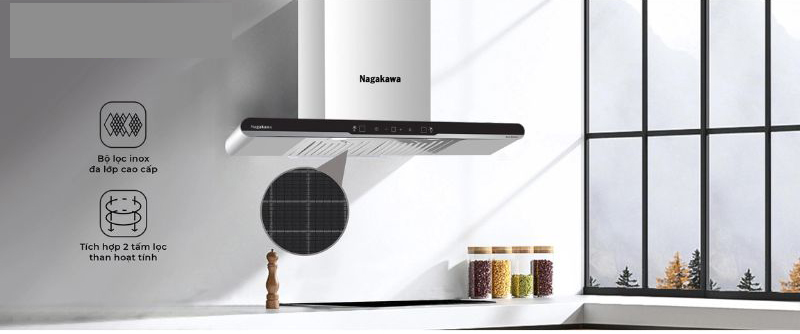 Máy hút mùi Nagakawa NKTH01M70 - Hàng chính hãng