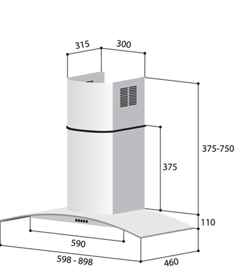 Máy hút khói khử mùi Rinnai RH-C139-GC - Hàng chính hãng
