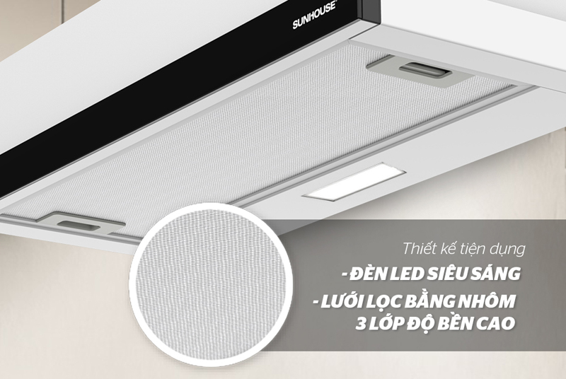 Máy hút mùi âm tủ Sunhouse SHB6123 - Hàng chính hãng