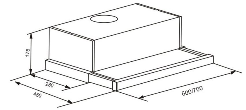 Máy hút mùi Binova BI-26-W-07 - Hàng chính hãng