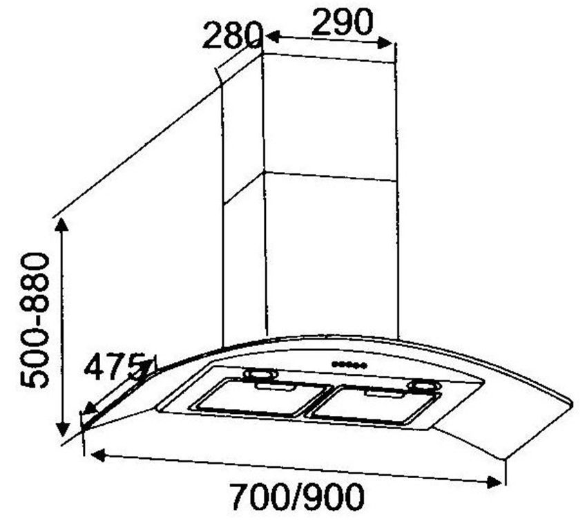 Máy hút mùi Binova BI-6688-IG-07 - Hàng chính hãng