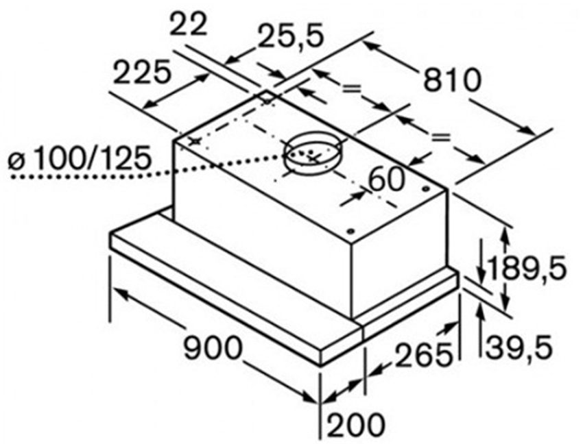 Máy hút mùi Bosch DHI622GSG - Hàng chính hãng