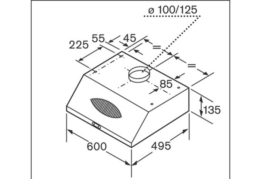 Máy hút mùi Bosch DHU635GZA - Hàng chính hãng