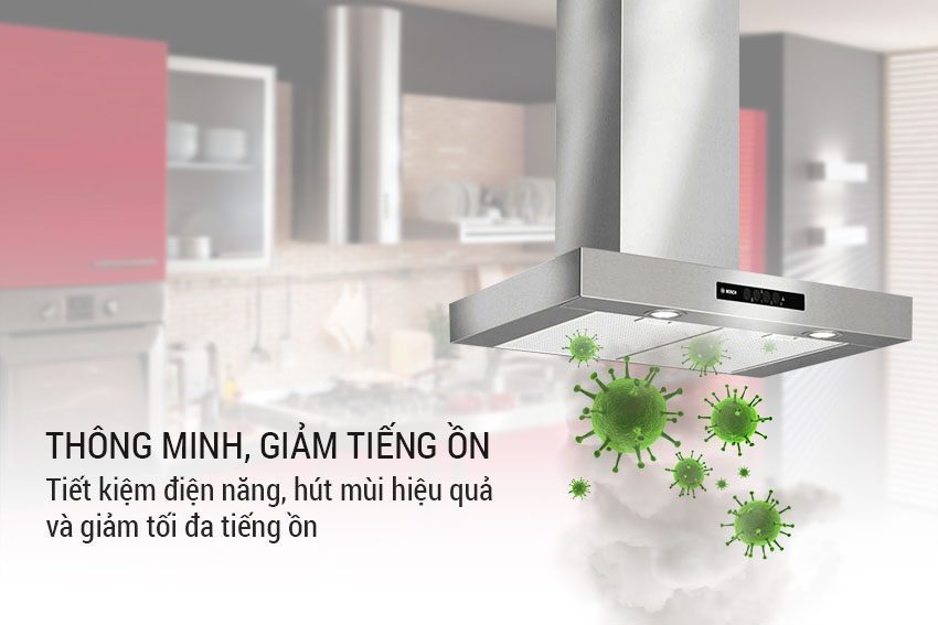 Máy hút mùi Bosch DWB06W850B - Hàng chính hãng