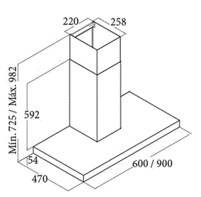 Máy hút mùi Cata MIDAS WH 90 - Hàng chính hãng