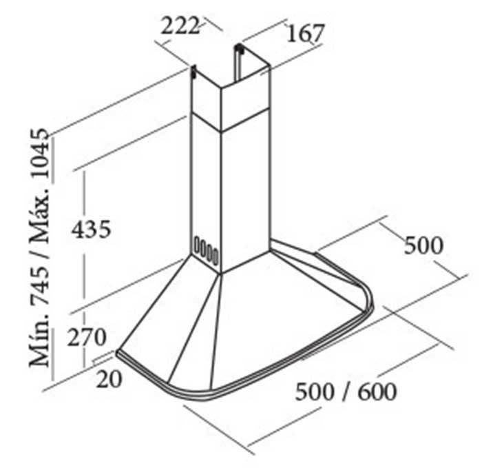 Máy hút mùi Cata NEBLIA 60 INOX - Hàng chính hãng