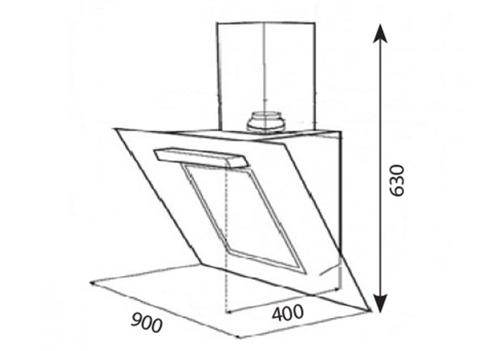 Máy hút mùi Chefs EH-BL90B - Hàng chính hãng