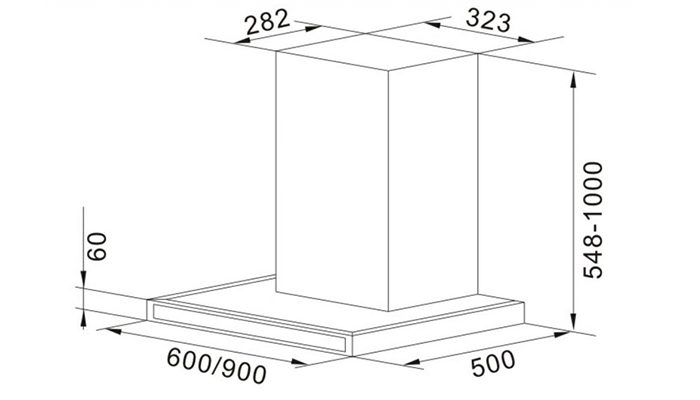 Máy hút mùi Chefs EH-R106E9