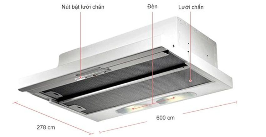 Máy hút mùi Elba ECH 602 SS - Hàng chính hãng