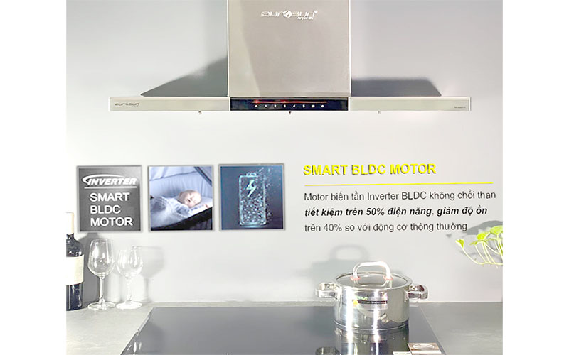 Máy hút mùi Eurosun EH-90AF76 - Hàng chính hãng