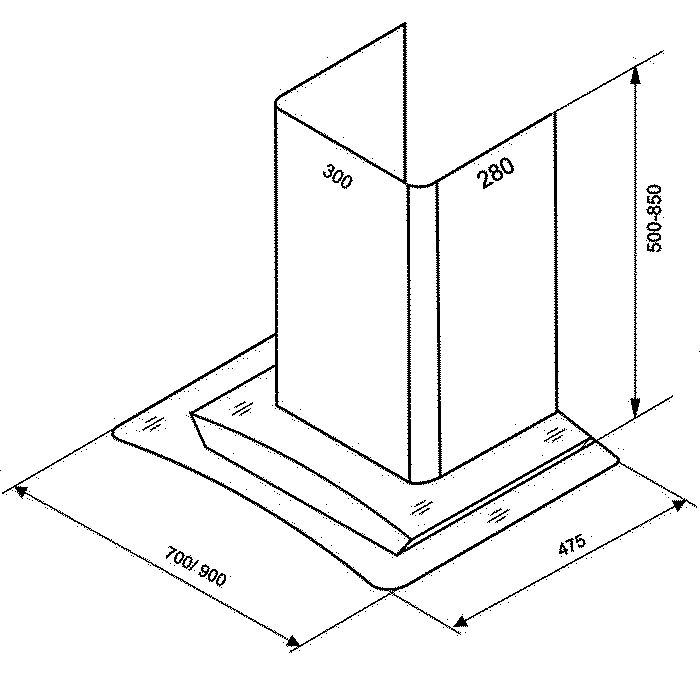Máy hút mùi Faster FS 70CH - Hàng chính hãng