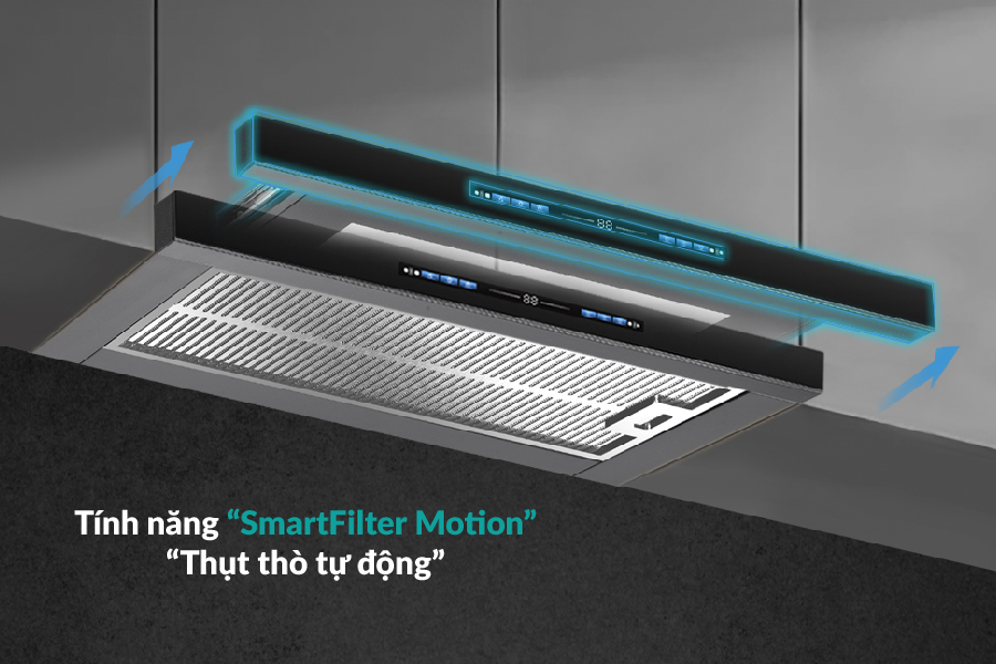 Hút mùi âm tủ GrandX GX H70F85B - Hàng chính hãng