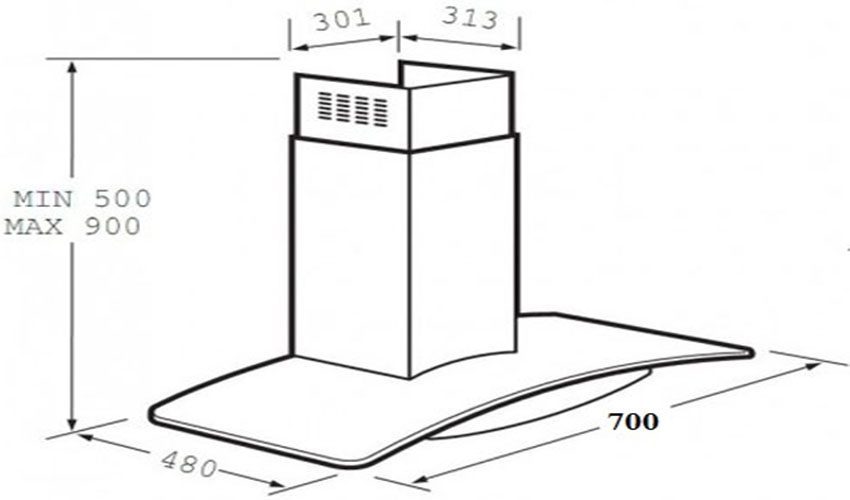 Thông số của Máy hút mùi Giovani G-2370RS