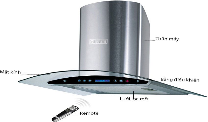 Máy hút mùi Giovani G-7430RST - Hàng chính hãng