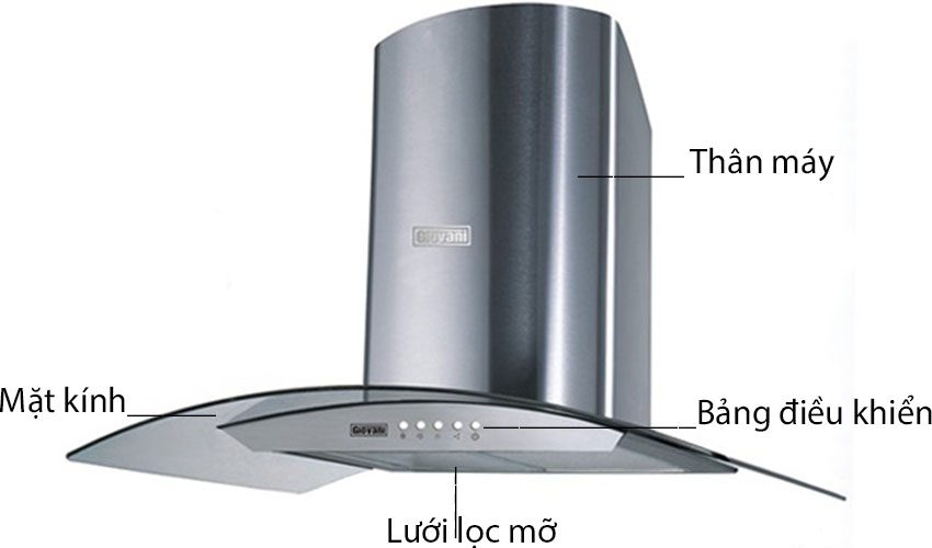 Máy hút mùi Giovani G-90 Crista - Hàng chính hãng
