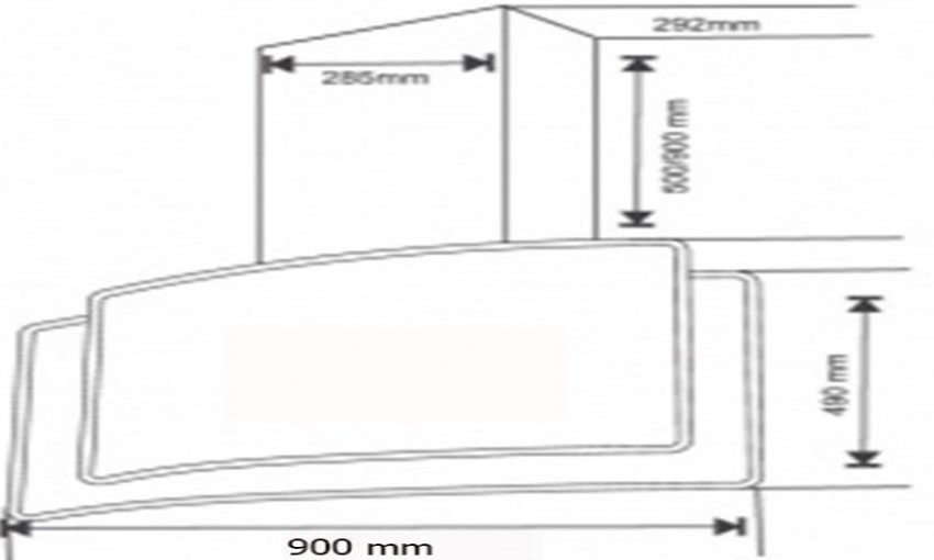 Máy hút khói khử mùi Giovani G-915 WG - Hàng chính hãng