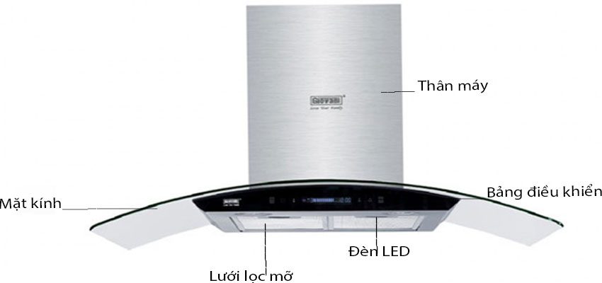 Máy hút mùi Giovani GH 7029 QB - Hàng chính hãng