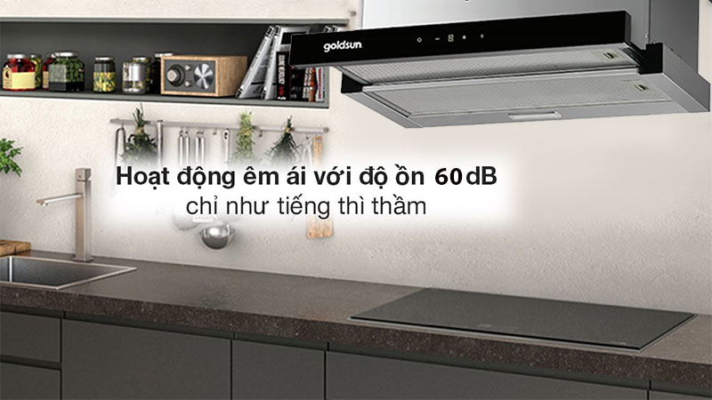 Độ ồn của Máy hút mùi Goldsun GRH7740