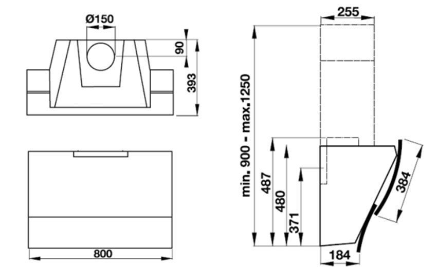 Thông số kĩ thuật của máy hút mùi Hafele HH-WVG80C/538.84.228