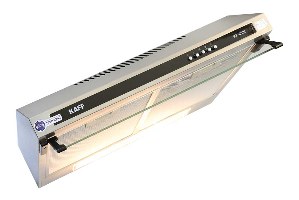 Kích thước lắp đặt sản phẩm máy hút mùi Kaff KF-638I