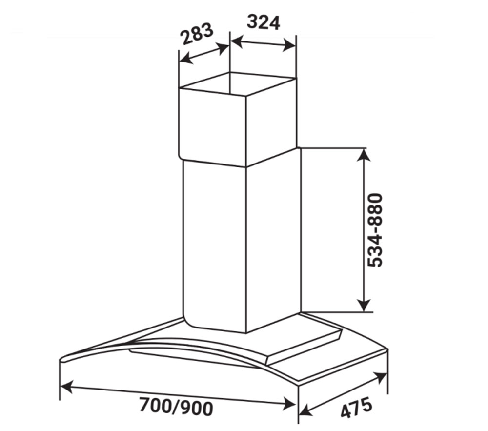 Máy hút mùi Kaff KF-GB109PB - Hàng chính hãng