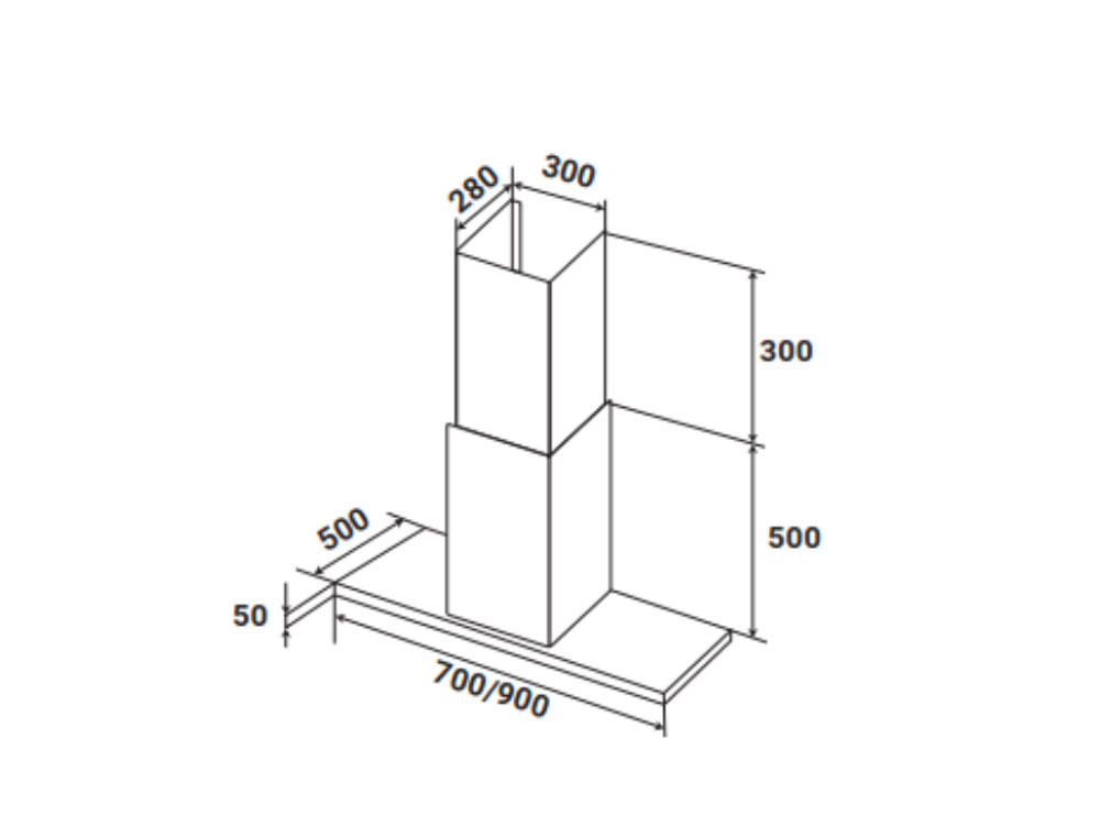 Máy hút mùi Kaff KF-GB771 - Hàng chính hãng