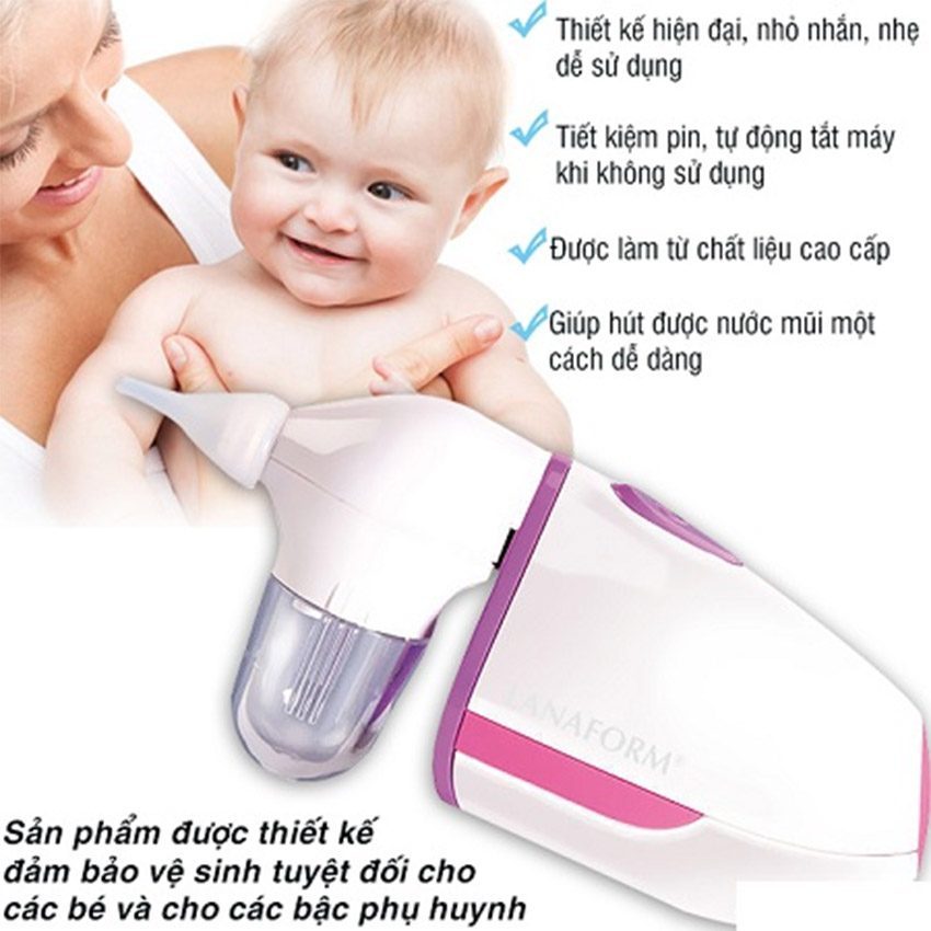 Máy hút mũi Lanaform BABY NOSE VACUUM LA131103 - Hàng chính hãng