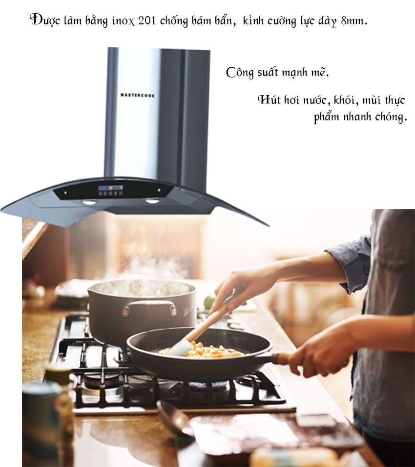 Máy hút mùi Mastercook MC-170ARS - Hàng chính hãng