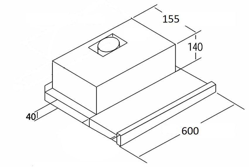 Máy hút mùi Napoli CA608H - Hàng chính hãng