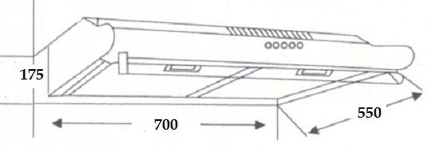 Máy hút mùi Napoli NA728B - Hàng chính hãng