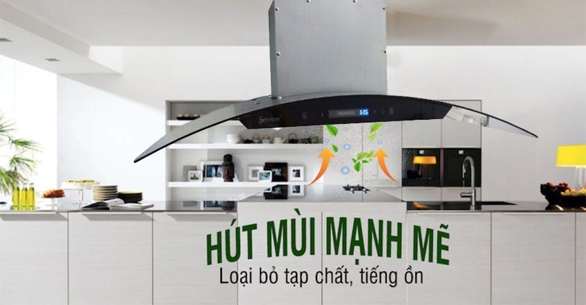 Máy hút mùi Shimono SM-900Q29B - Hàng chính hãng