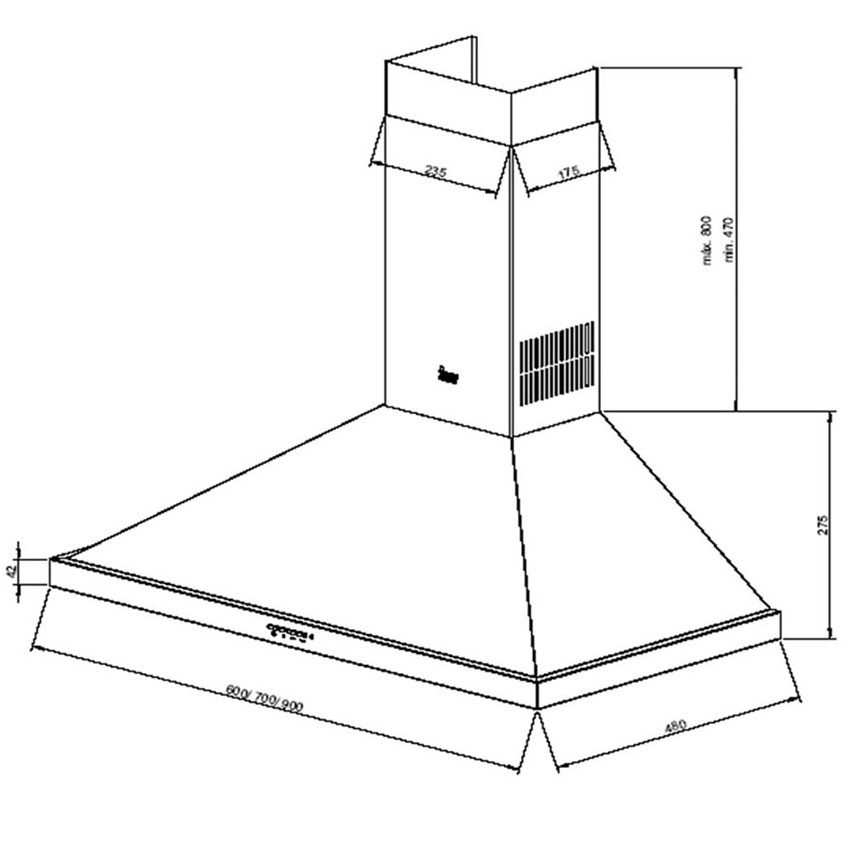 Máy hút mùi Teka DBB 60 - Hàng chính hãng