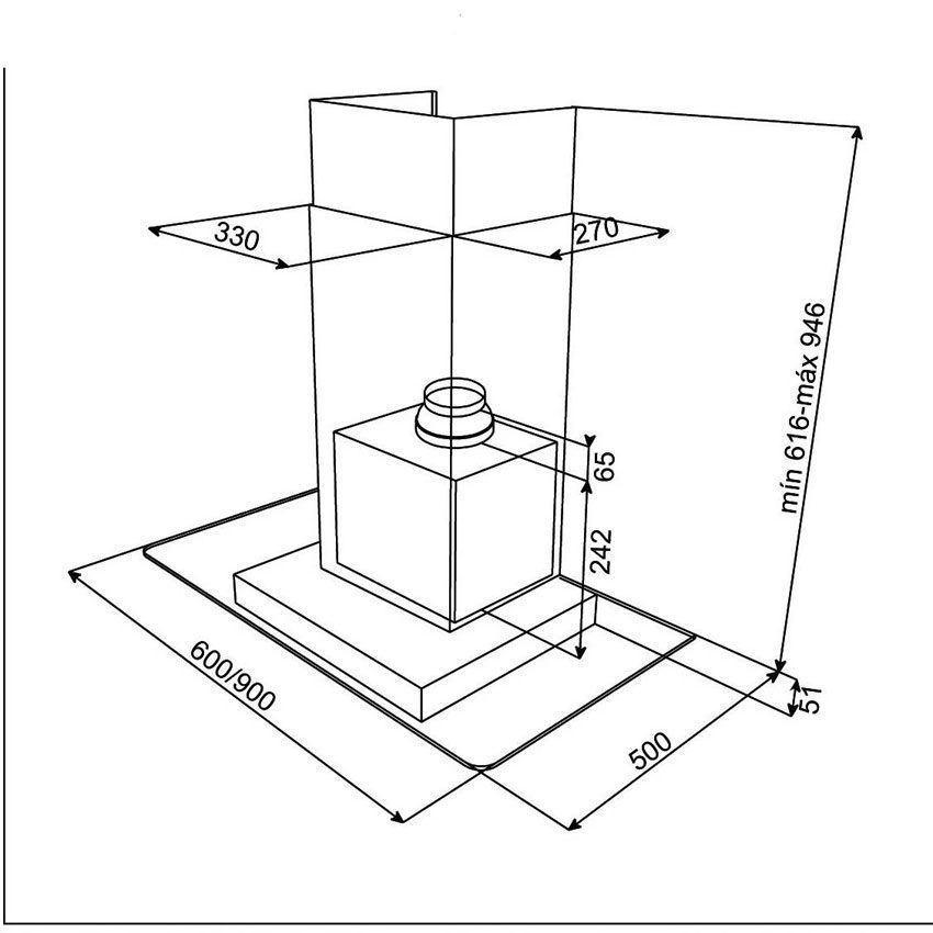 Máy hút mùi Teka DG3 90 - Hàng chính hãng